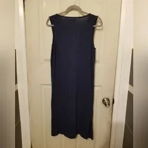 Madewell | Dresses | Madewell Vneck Jersey Tank Dress Color Navi Size L |  Poshmark